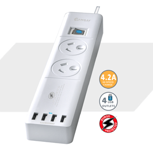 Buy the Sansai PAD-4033 4 Port USB Charging Station with Hub Universal (  PAD-4033 ) online 