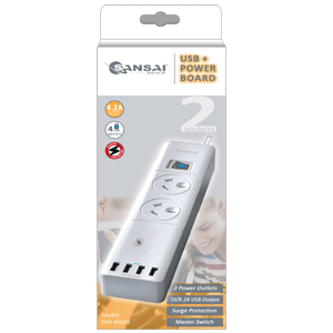 Buy the Sansai PAD-4033 4 Port USB Charging Station with Hub Universal (  PAD-4033 ) online 