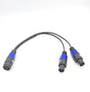 Australian Made Speakon Female Socket To 2 x Speakon Male Y Cable Audio Adapter