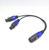 Australian Made Speakon Female Socket To 2 x Speakon Male Y Cable Audio Adapter