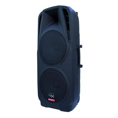 Dual 10" inch Portable Karaoke Mobile Bluetooth PA Speaker Sound System Battery + 2 UHF Microphone