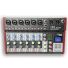 SE-8 Live Audio Mixer 8 Channel Mixer incl. USB Bluetooth Soundcard Phantom Power