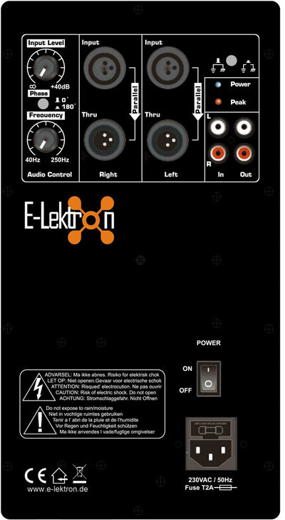 E-Lektron Sub-Q45a 18“ Inch Active Pa 1000w Subwoofer Pair for Dj Party Club