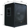 PA Package with 1x 15" Subwoofer 2x 15" Portable Speakers UHF Mics and Stands