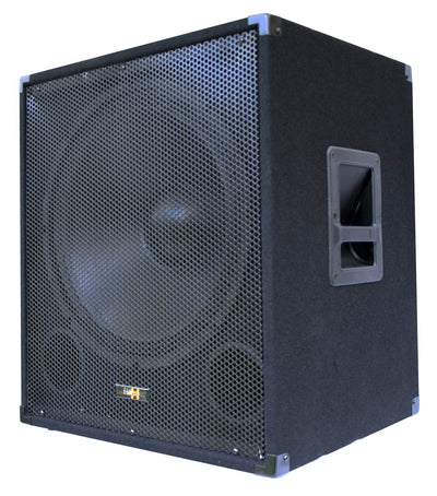 PA System Package with 15" Subwoofer 12" Portable Speaker UHF Mics and Pole