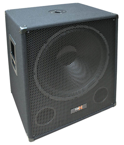 PA System Package with 18" Subwoofer 15" Portable Speaker UHF Mics and Pole