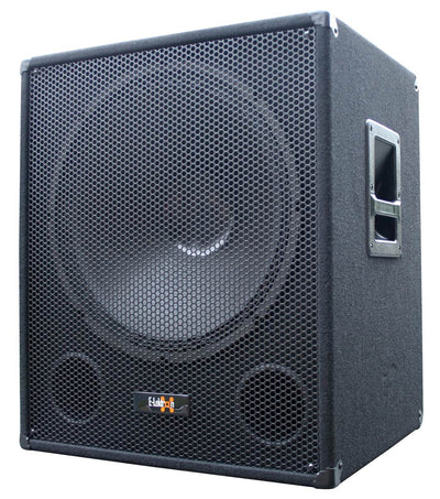 2200w Bluetooth Vocal Sound System - 2x 12" Speakers + 1x 15" Active Subwoofer + 2x Wireless Microphones + Stands