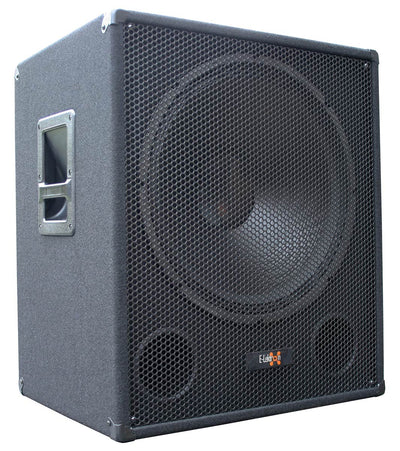 PA System Package with 15" Subwoofer 12" Portable Speaker UHF Mics and Pole