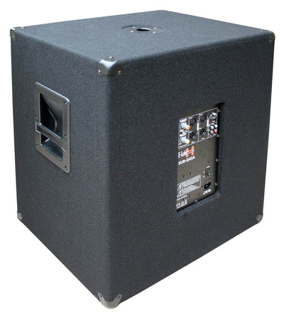 2400w Bluetooth Vocal Sound System - 2x 15" Active Speakers + 1x 15" Active Subwoofer + Wireless Mics + Stands