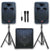 2800w Bluetooth Sound System with 2x15" Inch Active Speakers + 18" Active Subwoofer + Stands + UHF Wireless Mics