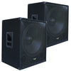 2x 15" inch Active Power PA 1200W Subwoofer for DJ Party Club