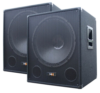 E-Lektron Sub-Q45a 18“ Inch Active Pa 1000w Subwoofer Pair for Dj Party Club