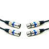 4 Pack 10m 3-Pin XLR Male to Female Balanced Cable Microphone Mic Cord Black Australian Made