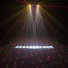 CR Dynamic Light Effect with RGBAW LED matrix, Black Light, Red Greed laser & Strobe