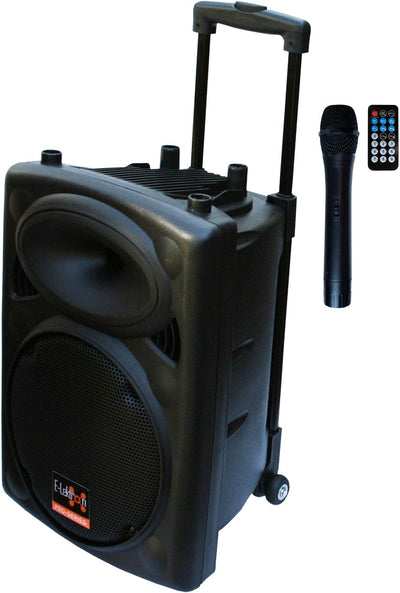 10" inch 500w Portable Bluetooth PA Speaker + 1 Wireless Microphone + Mic Stand