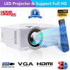 Portable 1080p 3800 Lumens Hd Led Multimedia Projector Home Cinema Theatre HDMI