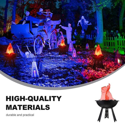 CR Lite 3D Realistic Flickering Flames Light 30cm Table Lamp LED Fake Fire Effect Light Campfire Lamp