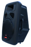 2x 12" Inch 1500w Bluetooth Portable Sound System + Active Speaker Battery Operate USB Record + 2 Microphones