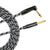 Australian Made Silent Guitar Lead Cable 1/4" 6.35mm Straight or Right Angle Black or Blue Tweed