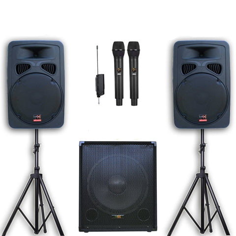 2200w Bluetooth Vocal Sound System - 2x 12