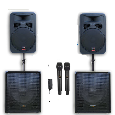 2600w Speaker Sound System - 2x 12