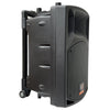 1800w 2x 15" Inch  PA Speakers Bluetooth TWS Wireless Linkable Loud Portable Sound System Recording + 4 UHF Mics + Stands