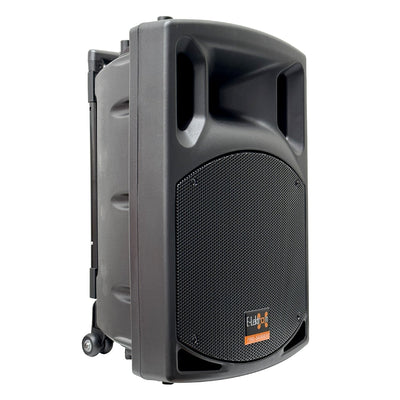 10" Inch 500w Bluetooth Linkable Portable Compact PA Speaker Sound System Recording + 1 Wireless Mic