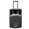 1800w 2x 15" Inch  PA Speakers Bluetooth TWS Wireless Linkable Loud Portable Sound System Recording + 4 UHF Mics + Stands