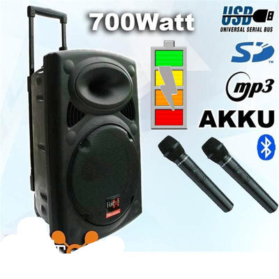 2x12" Inch TWS Linkable 1400w Powerful Bluetooth PA Speakers 5.0 Portable Sound System