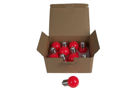 Event Lighting  FESLED2RX12 - 2W E27 LED Globe (Red) - Box of 12