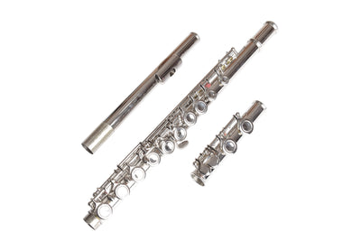 Closed Hole C Flute 16 Keys Cupronickel Nickel-plated Wind Instrument