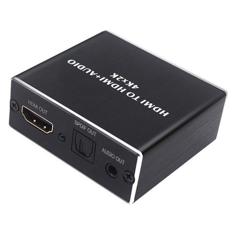 HDMI Stereo Audio Extractor Converter 4K * 2K HDMI to HDMI + Optical SPDIF 3.5mm