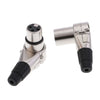 Heavy Duty XLR 3 Pin Male Female Right Angle Jacks 7 Position Adjustable