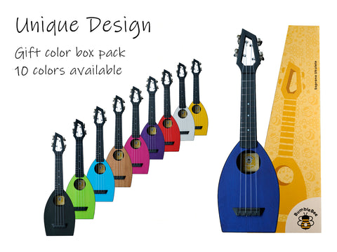 Kids Ukulele 21 inch Bumblebee Hive Soprano Paddle Shaped Ukelele