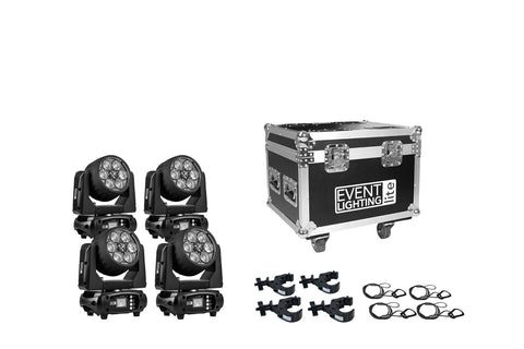 Event Lighting LM6X15PK - Package Includes Lights, Case, Clamps and Safety Wire