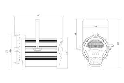 OPERA300VWF - Fresnel LED Engine with 300W Variable White