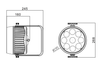 Event Lighting PAR9X12BH-IP - Outdoor Battery Pro Par with 9 x 12W RGBWAU LEDs