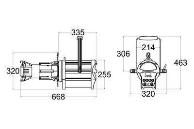 Event Lighting  PS300IIWW - 300W Warm White Profile Spot