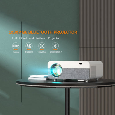 Native 1080p 10000lm Bluetooth Home Theater LED Wifi Projector 4K 4D Keystone