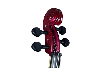 Electric Violin 4/4 Full Size with Hard Case, Bow, Bridge and Rosin + Optional Accessories