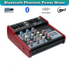 SE-4MM 4 Channel USB Bluetooth Audio Mixer Phantom Power with Condenser Mic