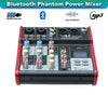 SE-4MM 4 Channel USB Bluetooth Audio Mixer Phantom Power with Condenser Mic