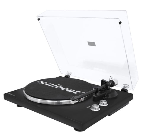 mbeat® PT-18K Bluetooth Turntable Player (MMC, USB, Anti-skating, Preamplifier)