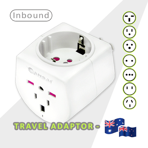 AU Worldwide Plug Universal Travel Adapter EU/USA/UK/JP to AU/NZ