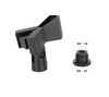 Microphone Clip Clamp For Mic Stand With 5/8" Male To 3/8" Female Thread Adapter