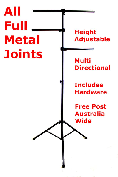 2.7m Lighting Stand Tree Truss Tripod Steel Joint Portable DJ Stage Disco + Hardware