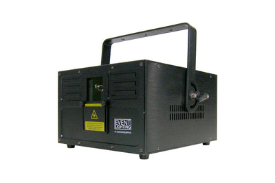 Event Lighting EL5000RGBPRO - 5W RGB Animation Laser. ILDA, RJ45, 30K Scanner - Road case included