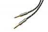 3M 6M 10M Black Classic Braided Tweed Guitar Lead Gold Jack Instrument Cable 1/4 6.35mm