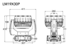 Event Lighting LM19X30P - 19x 30W RGBW Zoom Wash with Pixel Control