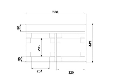 Event Lighting LM2CASEL - Road Case for LM180 and LM150B